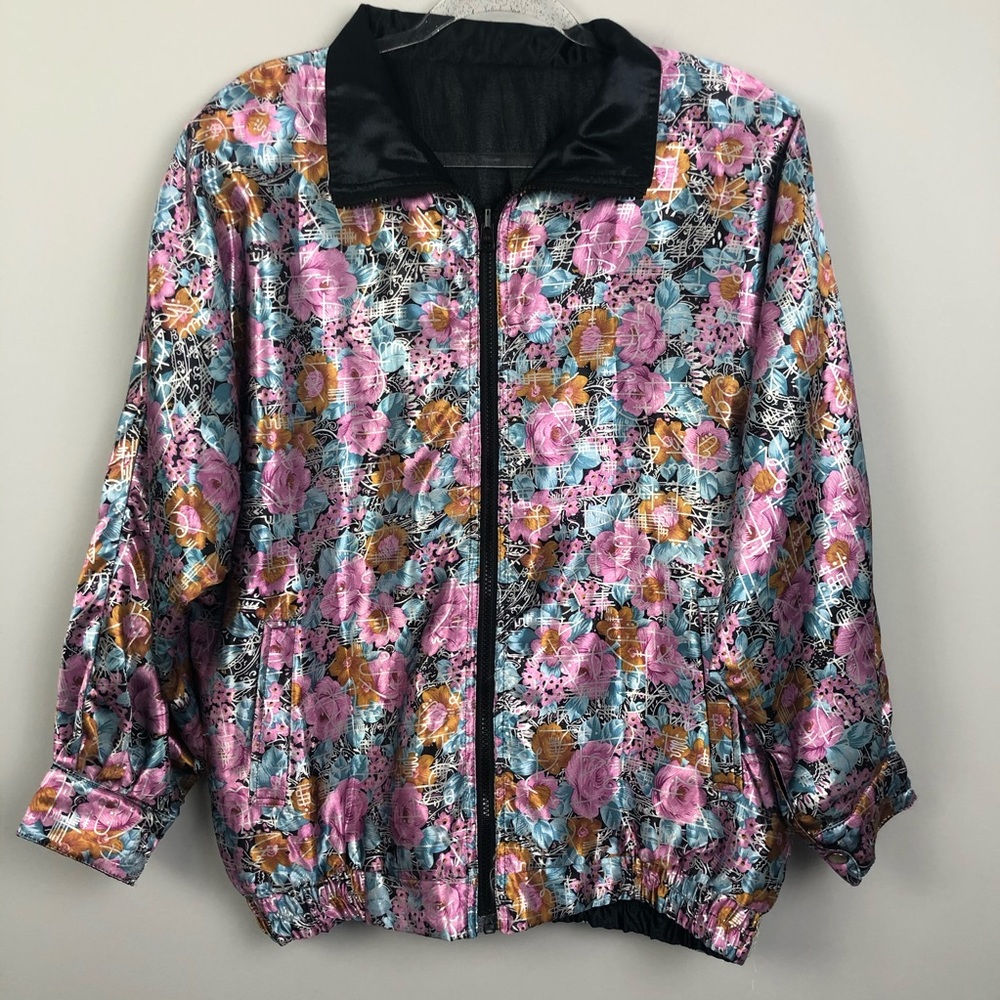 Reversible Floral/Black Jacket